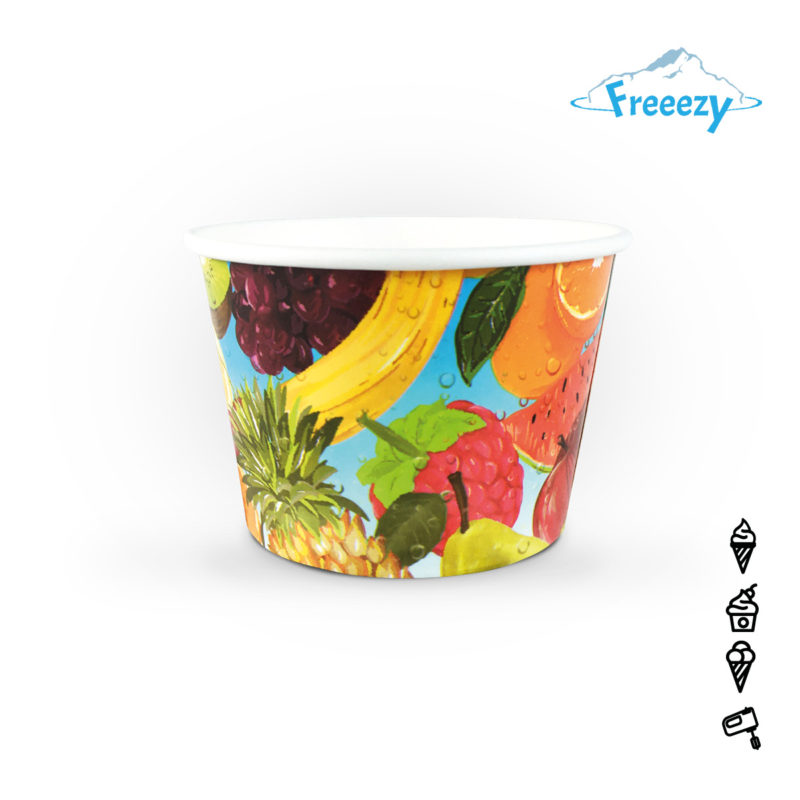 Eisbecher Freeezy “Früchte” bedruckt